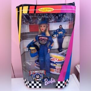 Vintage NWT 1998 NASCAR 50th Anniversary Barbie Doll Collector’s Edition #20442